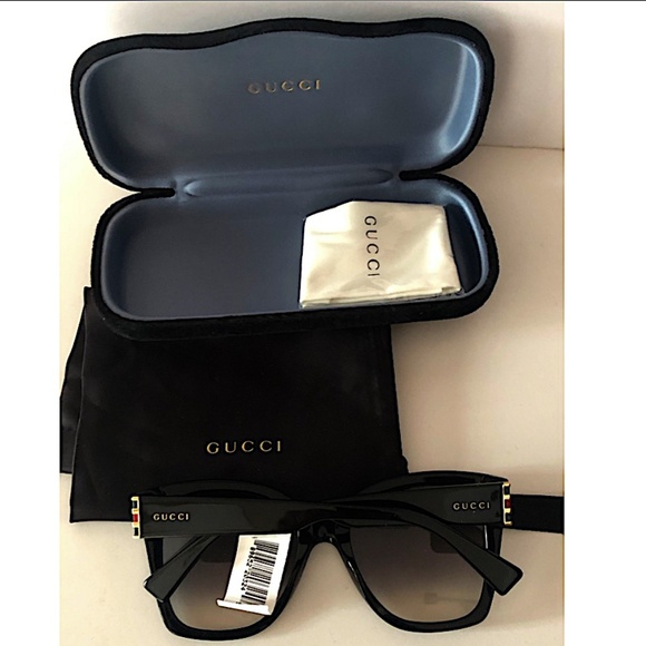 Gucci  GG0459S 001 Black Gray Gradient Cat Eye Women Sunglasses main image 9